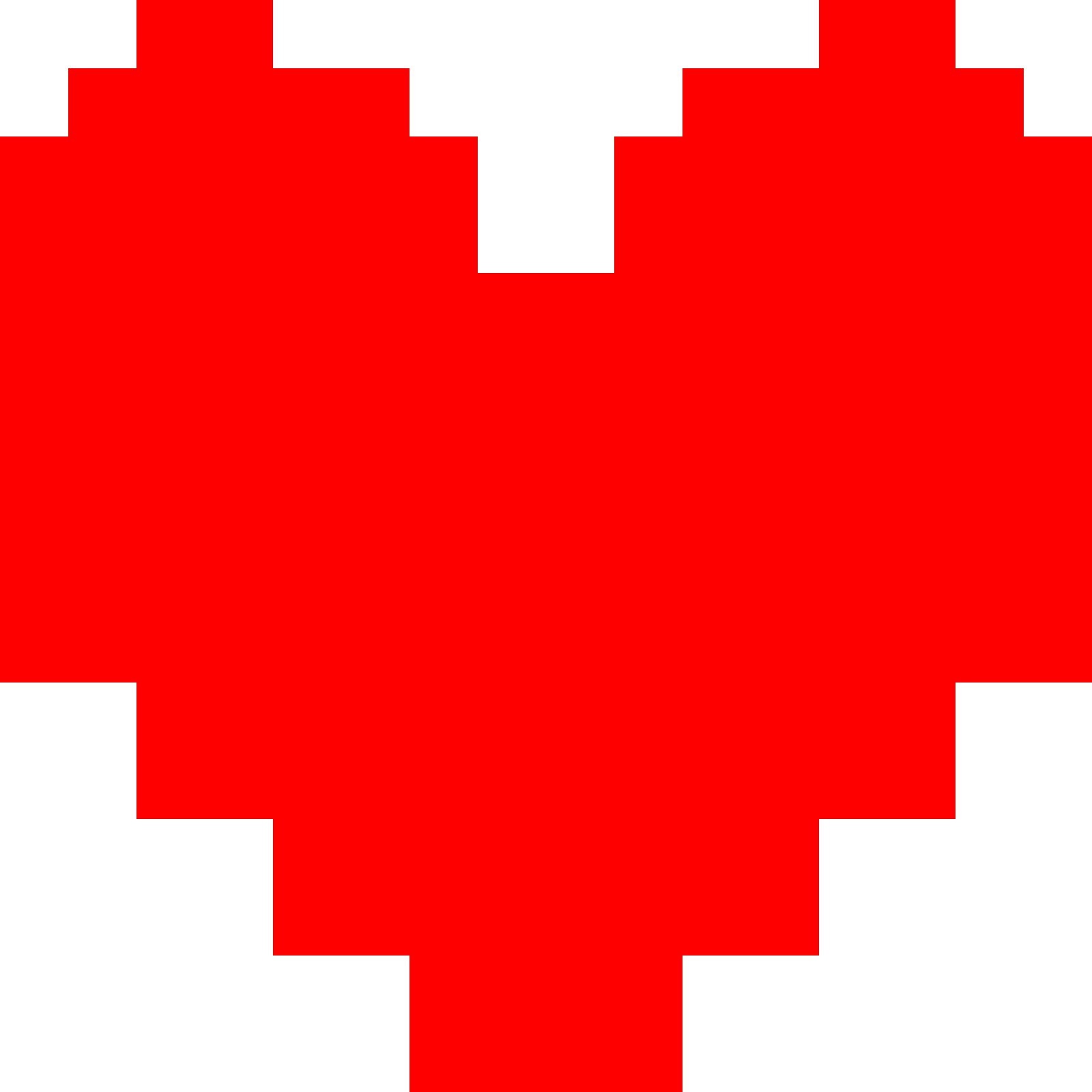 The heart from Undertale